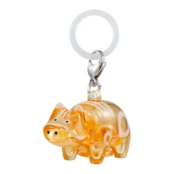 カラフルビーズべこ しゃかしゃかめじるしアクセサリー orange