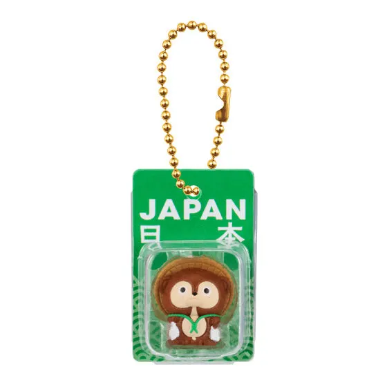 JAPAN ミニチュアパッケージチャーム たぬき