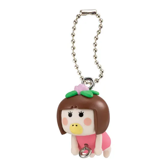 はなかっぱ つまんでつなげてますこっと ももかっぱちゃん(ボールチェーンVer.)