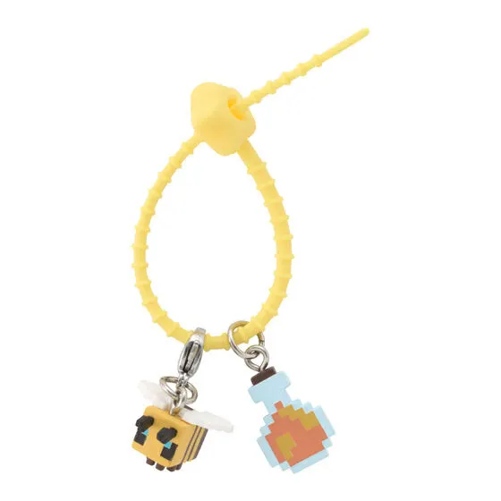 MINECRAFT カラフルマルチチャーム ミツバチ×ハチミツ入りの瓶