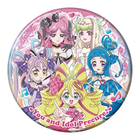プリキュアオールスターズ プリキュアあそーと2026 B賞 缶ミラー(キミとアイドルプリキュア♪)