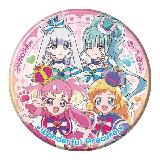 プリキュアオールスターズ プリキュアあそーと2026 B賞 缶ミラー(わんだふるぷりきゅあ!)