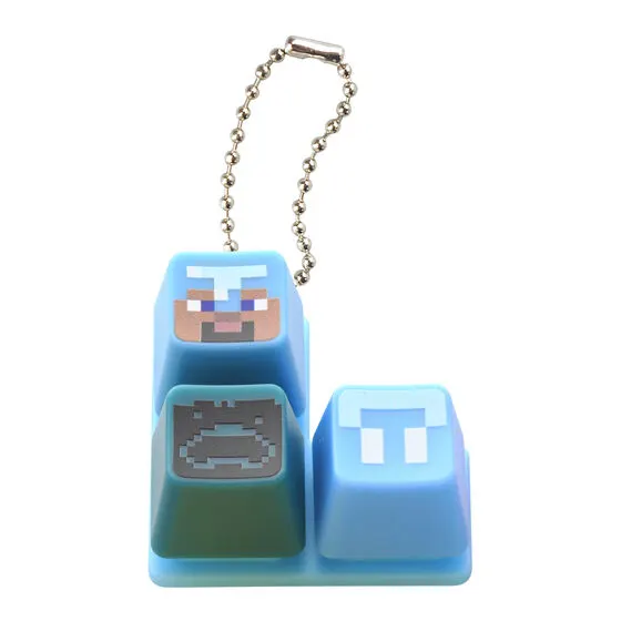 MINECRAFT カラフルキーボードチャーム デザインA(ブルー)
