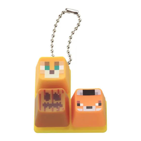 MINECRAFT カラフルキーボードチャーム デザインC(イエロー)
