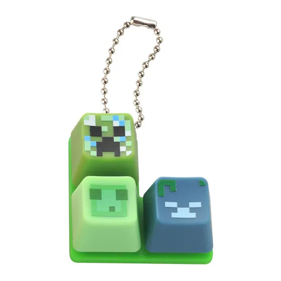 MINECRAFT カラフルキーボードチャーム デザインD(グリーン)