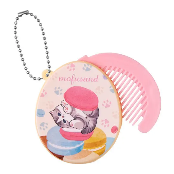 mofusand ヘアコームチャーム マカロンにゃん