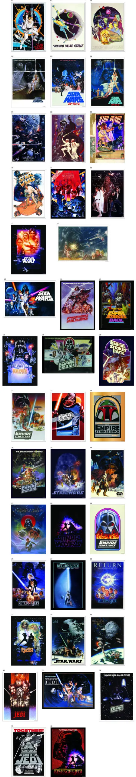 STAR WARS POSTER COLLECTION ラインナップ 2