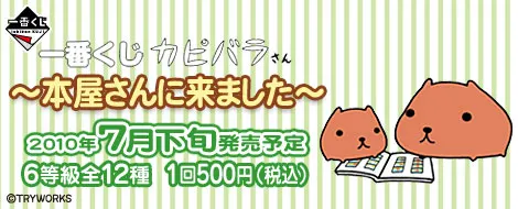 一番くじカピバラさん~本屋さんに来ました~(画像)