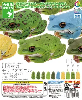 川内村のモリアオガエル マグネット×ストラップの画像