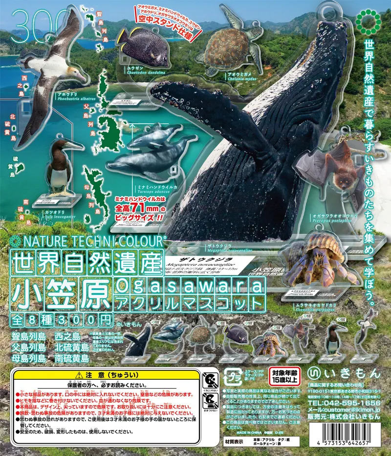 NTC 世界自然遺産 小笠原 アクリルマスコット(画像)