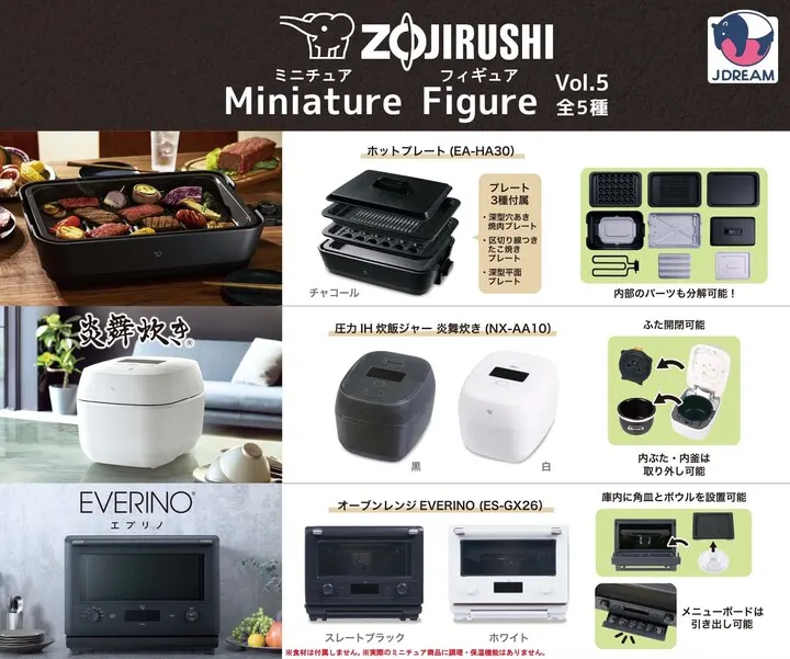 ZOJIRUSHI ミニチュアフィギュアVol.5(画像)