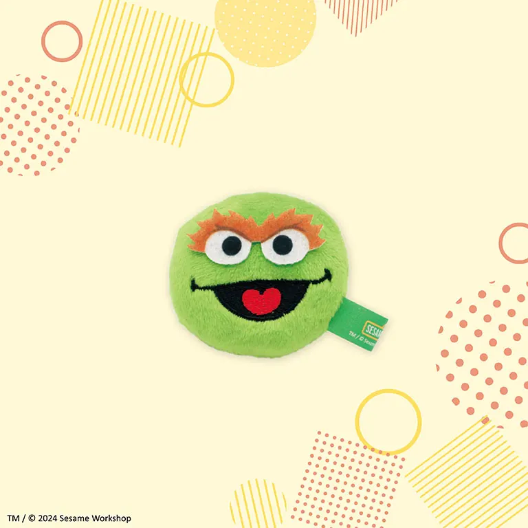 セサミストリート ぬいぐるみフェイスリング オスカー
