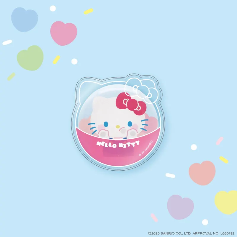 サンリオキャラクターズ PVCクリアケースつき缶バッジ〜ぷにきゅきゅデザイン〜 ラインナップ 2