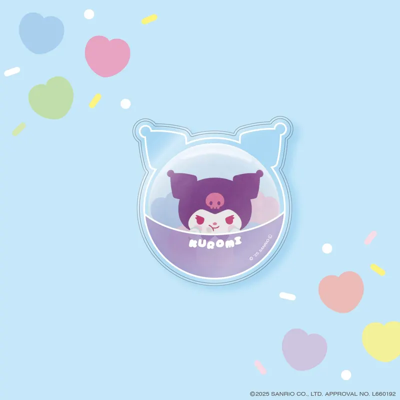 サンリオキャラクターズ PVCクリアケースつき缶バッジ〜ぷにきゅきゅデザイン〜 ラインナップ 4