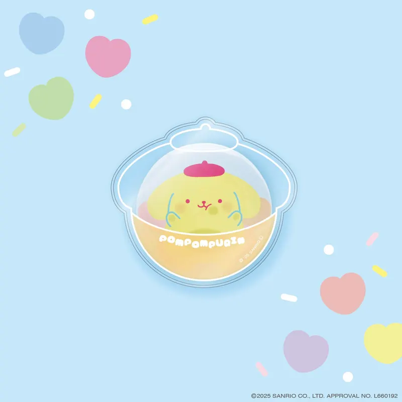 サンリオキャラクターズ PVCクリアケースつき缶バッジ〜ぷにきゅきゅデザイン〜 ラインナップ 5