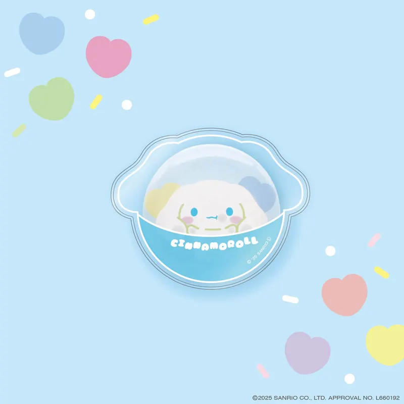 サンリオキャラクターズ PVCクリアケースつき缶バッジ〜ぷにきゅきゅデザイン〜 ラインナップ 6