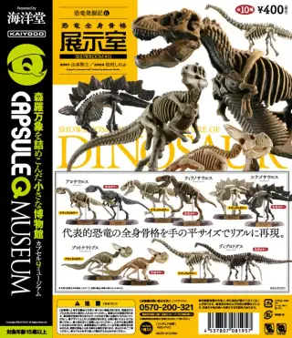 カプセルQミュージアム 恐竜発掘記 恐竜全身骨格展示室の画像
