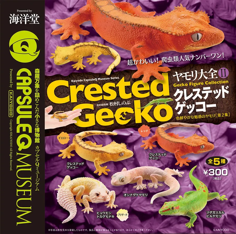 カプセルQミュージアム『ヤモリ大全②-クレステッドゲッコー』 ラインナップ 2