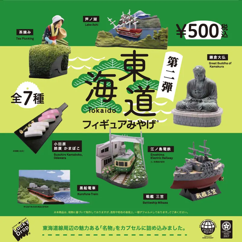 東海道フィギュアみやげ 第2弾 カプセル1個(画像)
