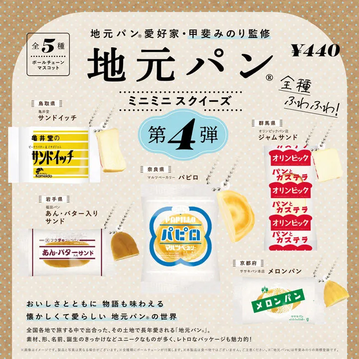 地元パン®ミニミニスクイーズ 第4弾(画像)
