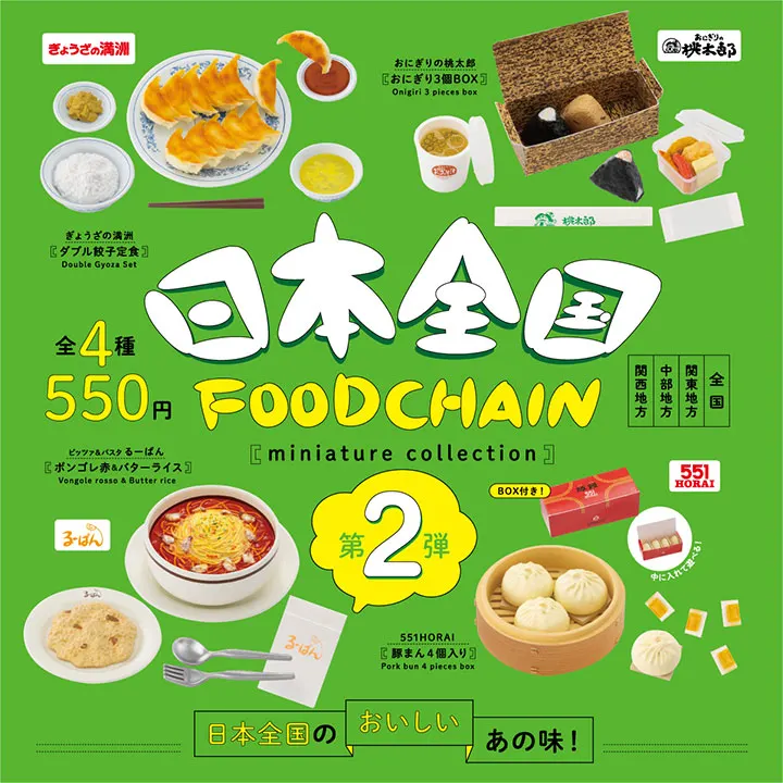 日本全国フードチェーン ミニチュアコレクション 第2弾(画像)