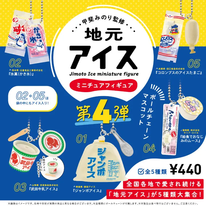 地元アイス ミニチュアフィギュア 第4弾(画像)