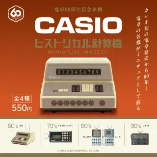 CASIO ヒストリカル計算機 ミニチュアマスコットの画像