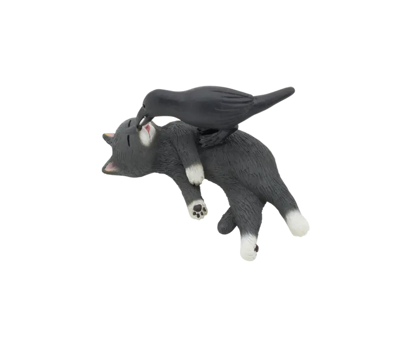 なかよし動物シリーズ 猫とカラス ラインナップ 6