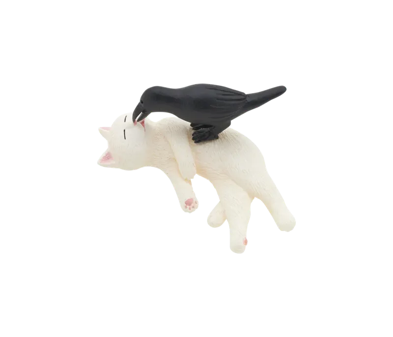 なかよし動物シリーズ 猫とカラス ラインナップ 7