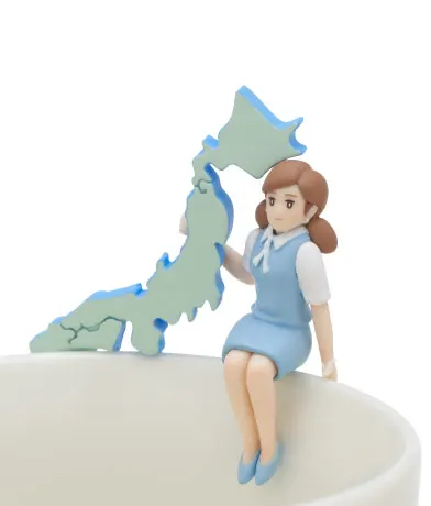 コップのフチ子 JAPAN パステル ラインナップ 5