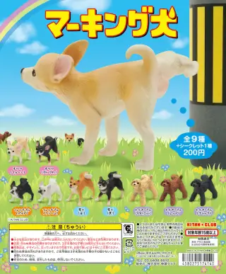 マーキング犬の画像