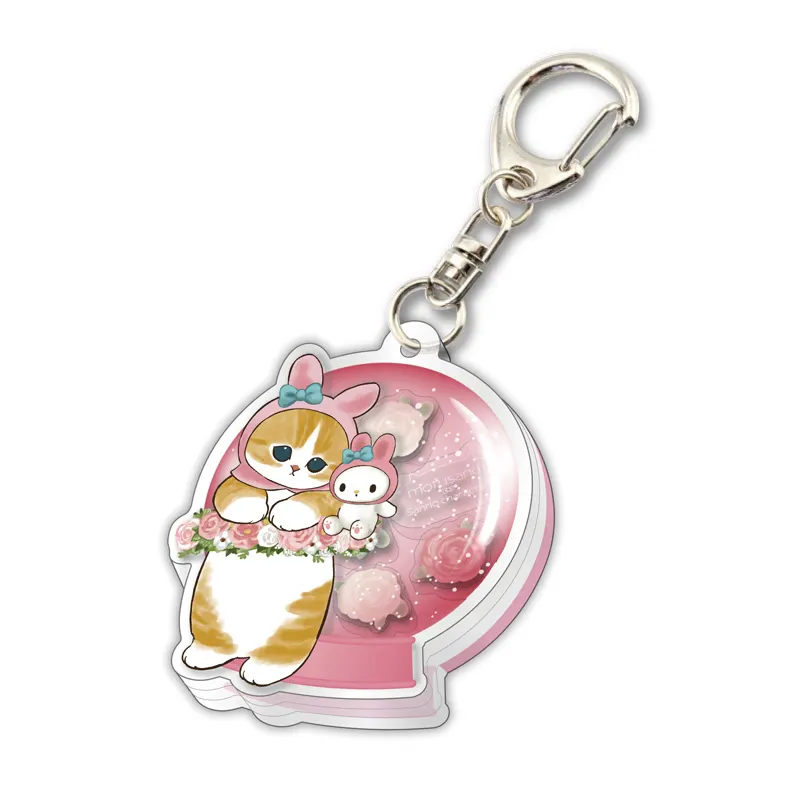 mofusand×サンリオキャラクターズ アクリルプレートキーホルダー フラワードーム ラインナップ 2