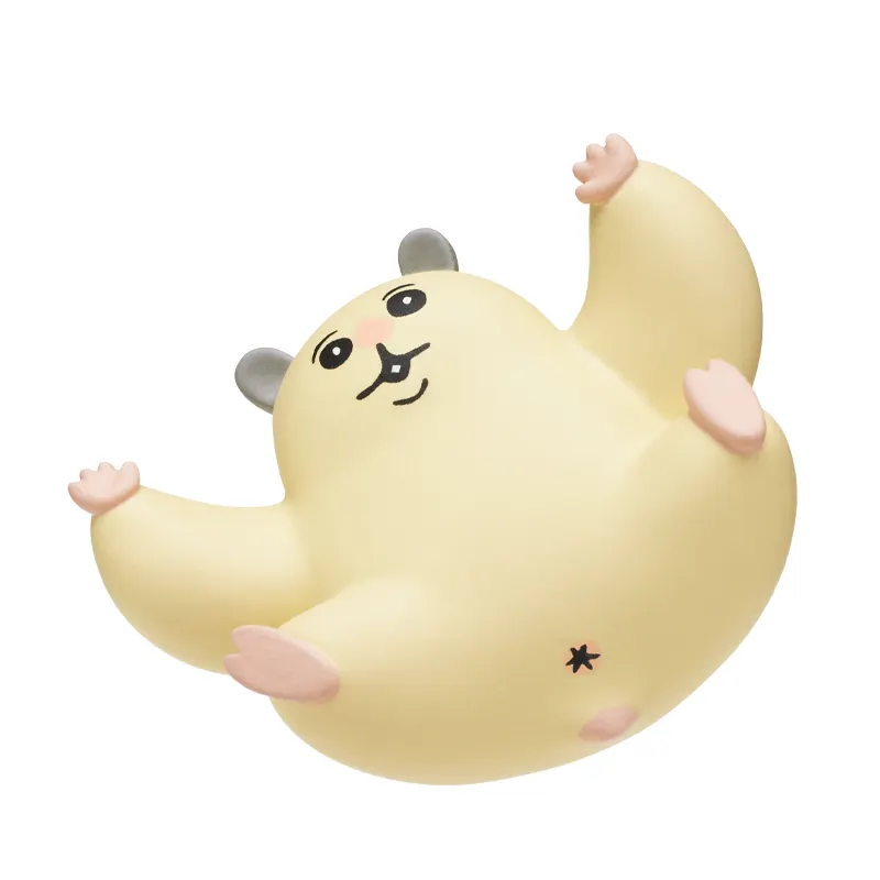 ムキムキのハムちゃん フィギュアマスコット 決めポーズ