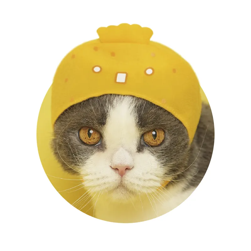 かわいい かわいい ねこのかぶりもの スイカゲーム りんご