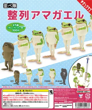 並べ隊 整列アマガエルの画像