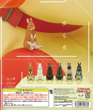 座る兎の画像