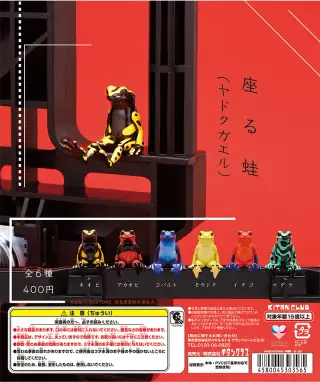 座る蛙（ヤドクガエル）の画像