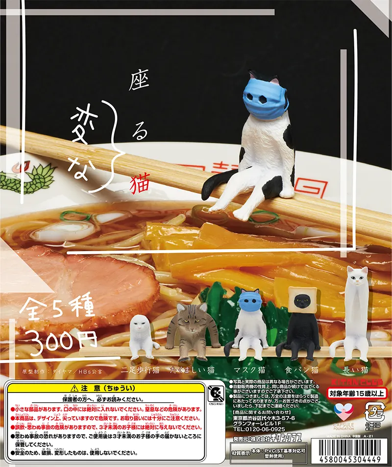 座る変な猫(画像)