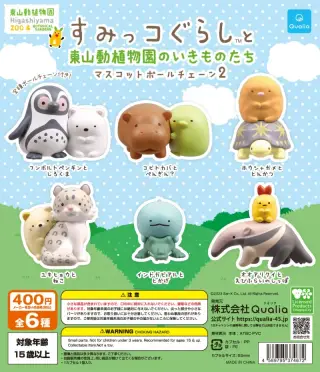 すみっコぐらし™と東山動植物園のいきものたち マスコットボールチェーン2の画像