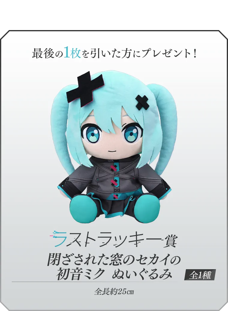 セガ ラッキーくじ『劇場版プロジェクトセカイ 壊れたセカイと歌えないミク』 ラインナップ 7