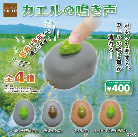 カエルの鳴き声(画像)