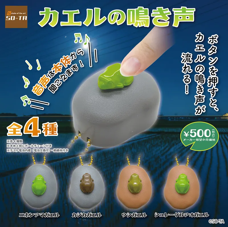 カエルの鳴き声(画像)