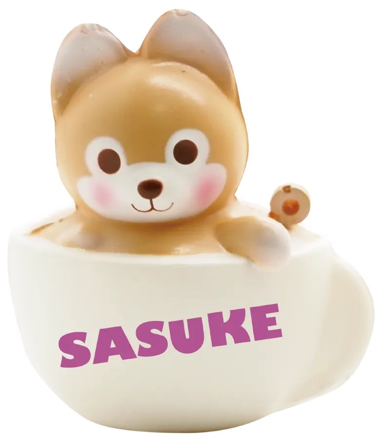 豆しば三兄弟 ラテアートスクイーズボールチェーン ラインナップ 5