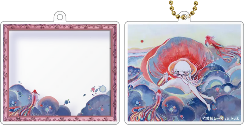 レイヤーフレームギャラリーシリーズ 黄菊しーく アクリルキーチェーン2 ラインナップ 4