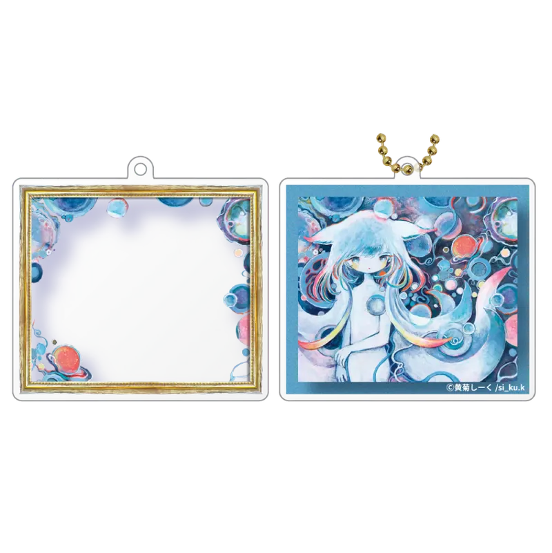 レイヤーフレームギャラリーシリーズ 黄菊しーく アクリルキーチェーン3 ラインナップ 5