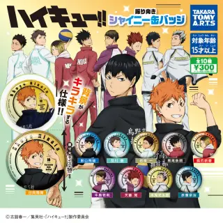 ハイキュー!! 振り向きシャイニー缶バッジの画像