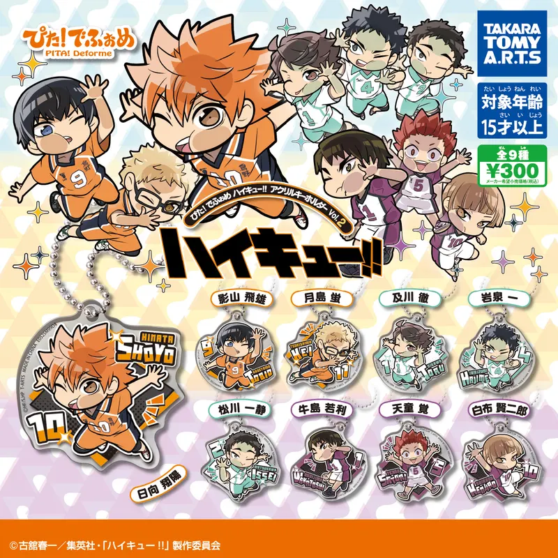 ぴた!でふぉめ ハイキュー!!アクリルキーホルダーVol.2(画像)