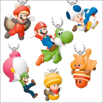 New スーパーマリオブラザース U マスコットキーチェーン(画像)