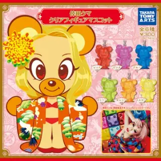 倖田クマ クリアフィギュアマスコットの画像