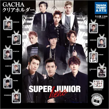 SUPER JUNIOR GACHA クリアホルダー Hero Ver.(画像)